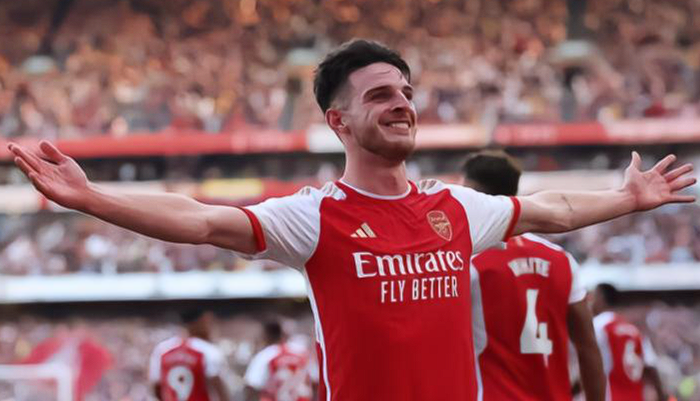 英超第30轮:阿森纳末段发力胜埃弗顿,赖斯展望欧冠征程